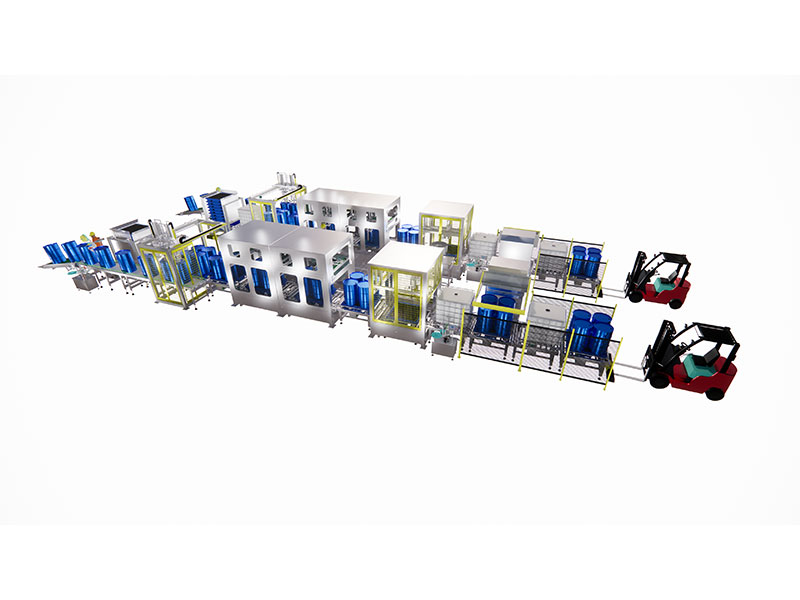 200L-IBC噸桶自動視覺灌裝線